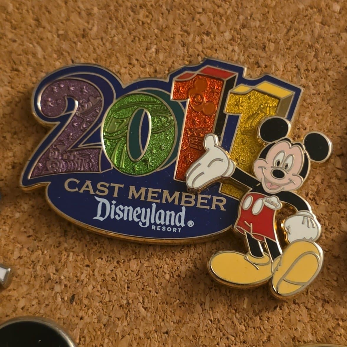 Mickey Mouse 2011 Disneyland Resort Cast Member Pin front