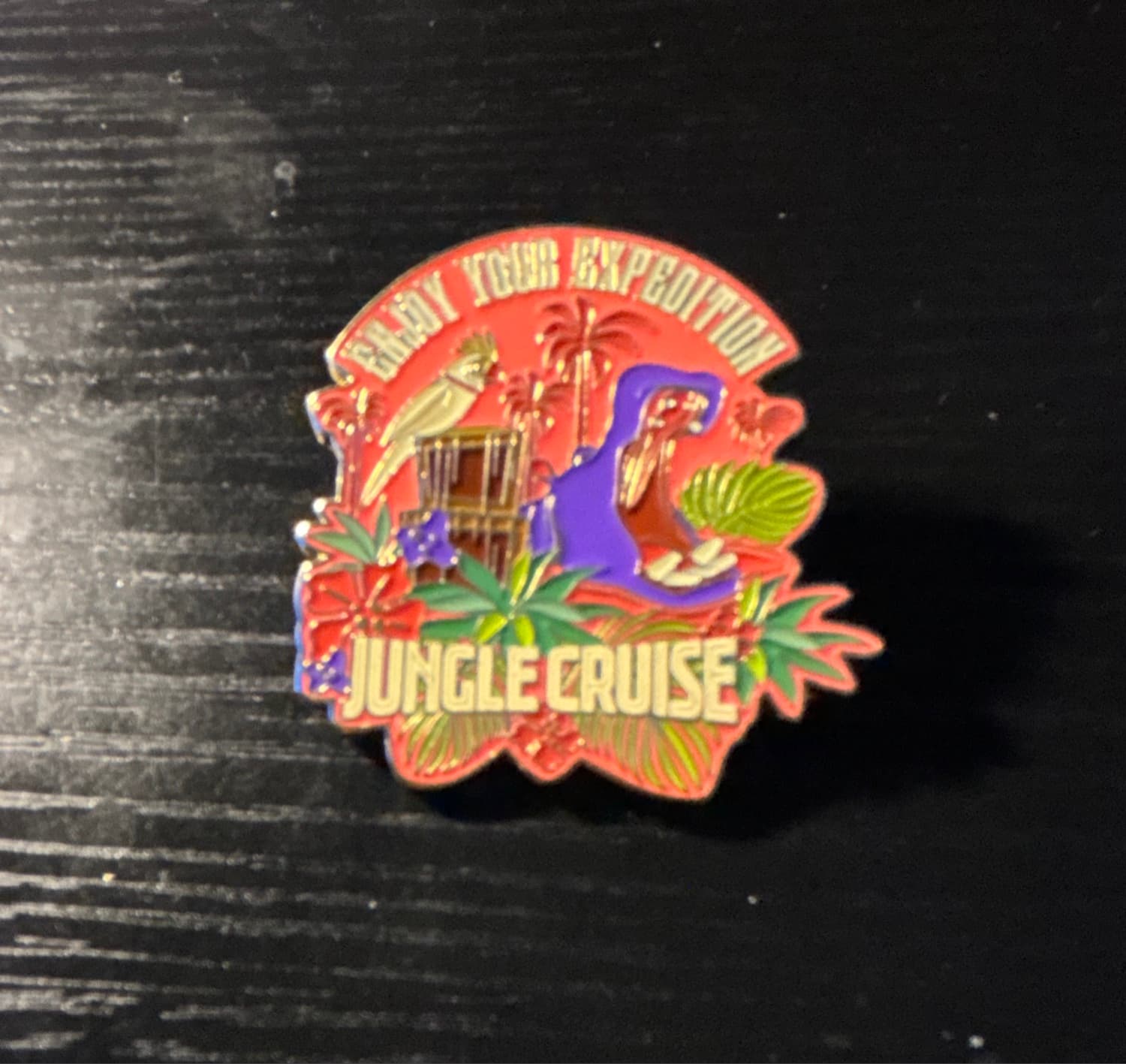 Jungle Cruise Enjoy Your Expedition Hippo Enamel Pin