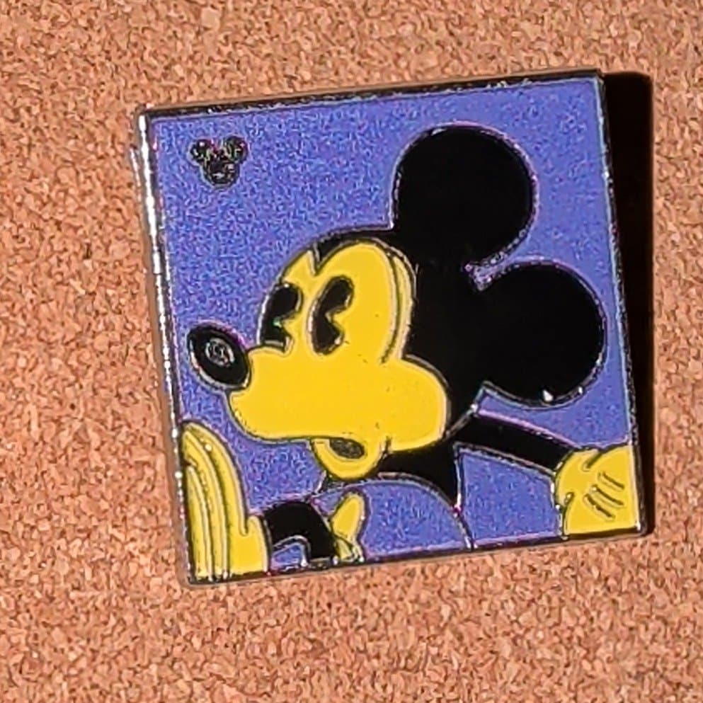 Purple and Yellow Pie-eyed Neon Mickey front