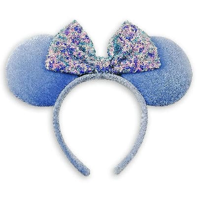 Cornflower Blue Minnie Mouse Ear Headband