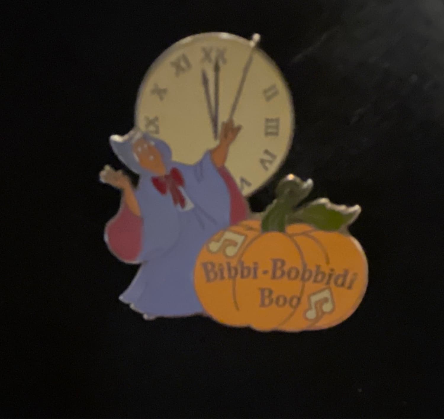 Magical Musical Moments Bibbi-Bobbidi-Boo Fairy Godmother Clock Pin