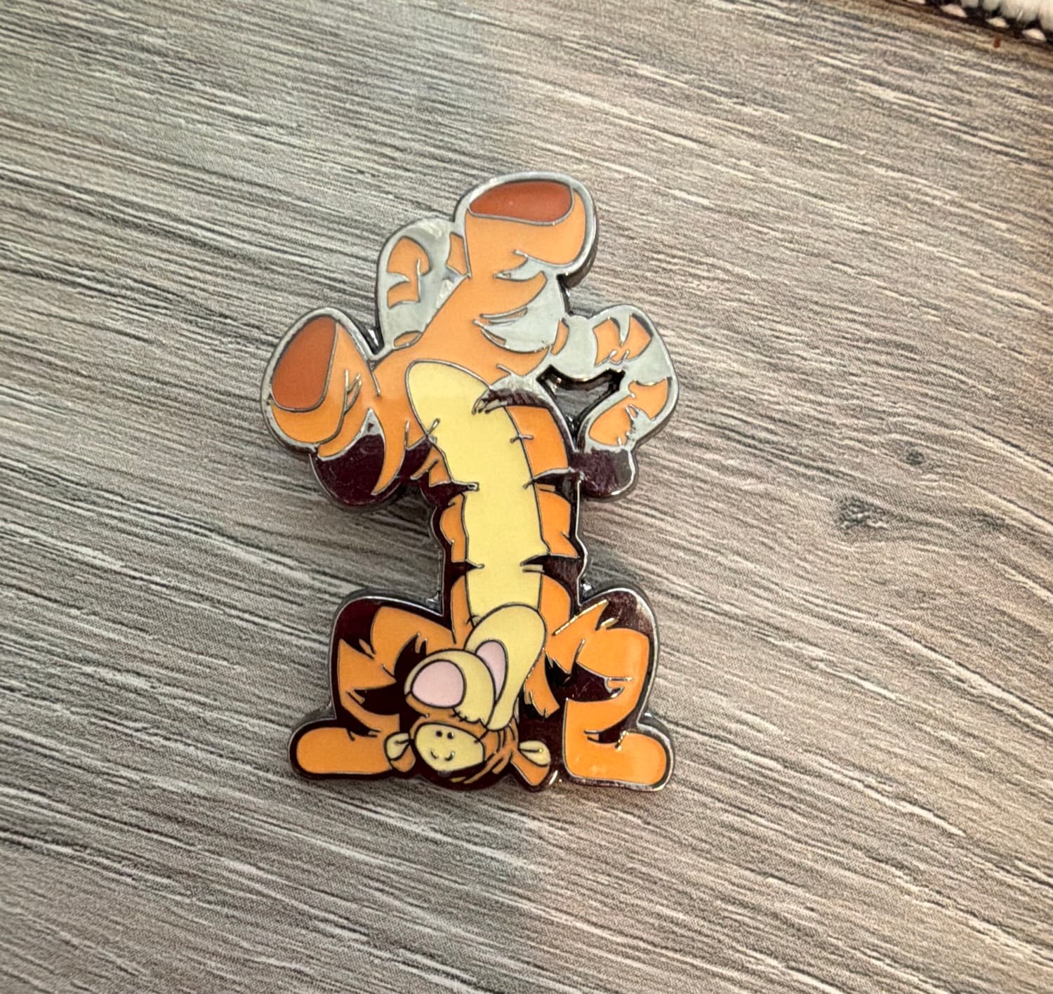 Tigger Upside Down Enamel Pin