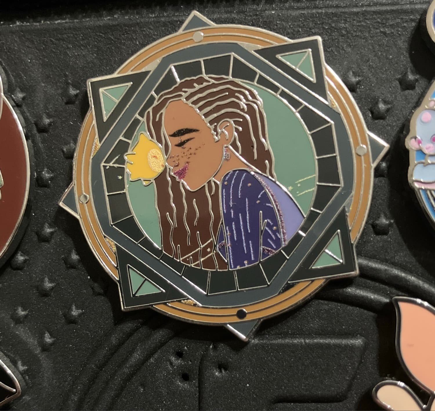 Asha and Star Nose Kiss Wish Mystery Disney Pin