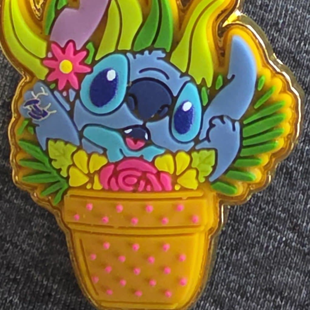 Loungefly Disney Lilo & Stitch Plant Stitch Enamel Pin