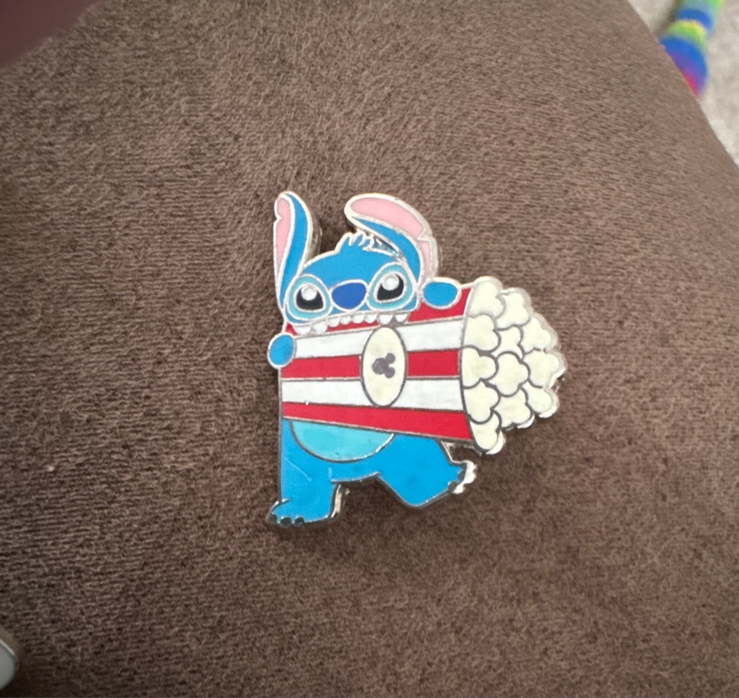 Stitch Popcorn Hidden Mickey Pin