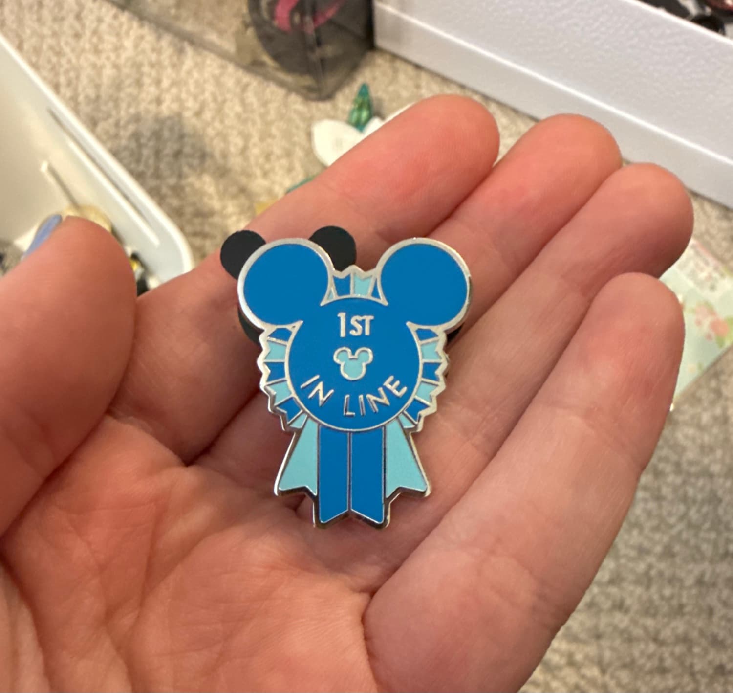 First (1st) in Line Blue Ribbon front