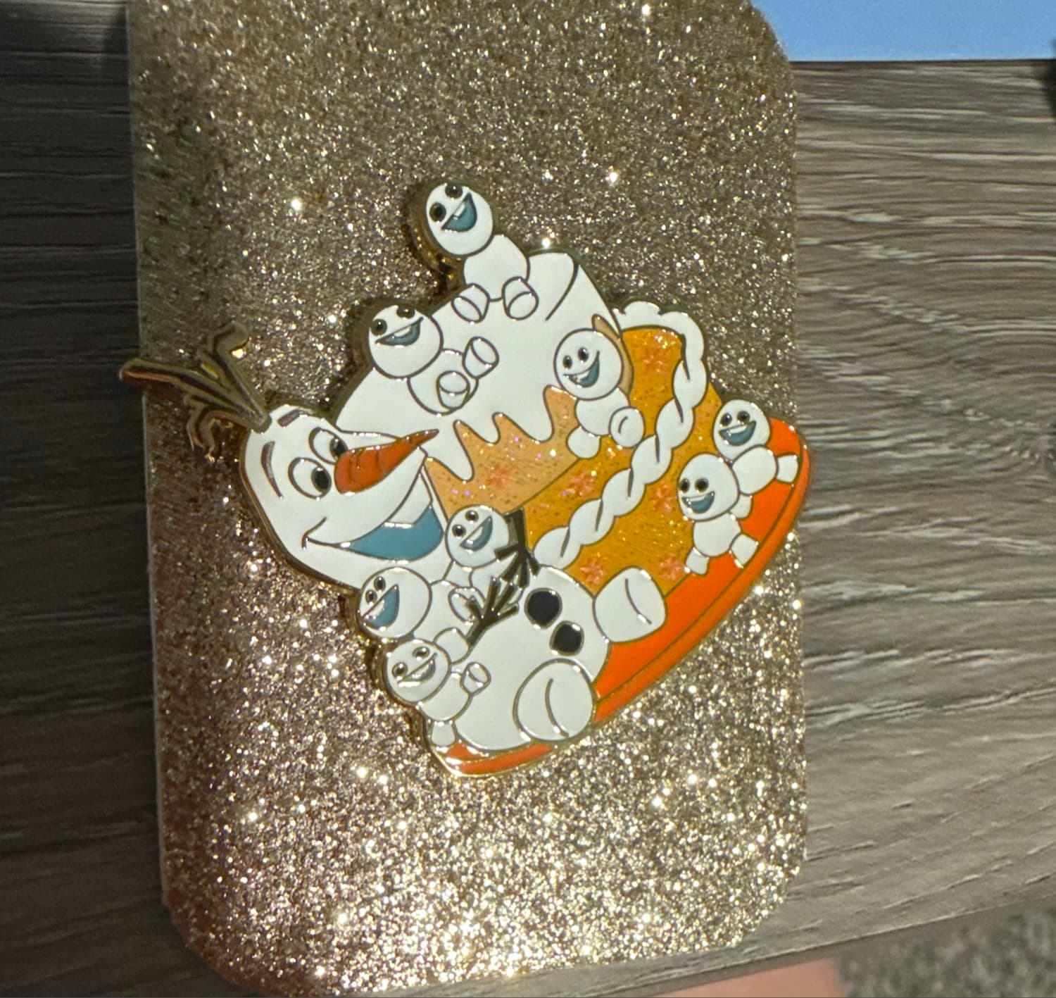 Magical Prize Olaf Orange Cake Pin