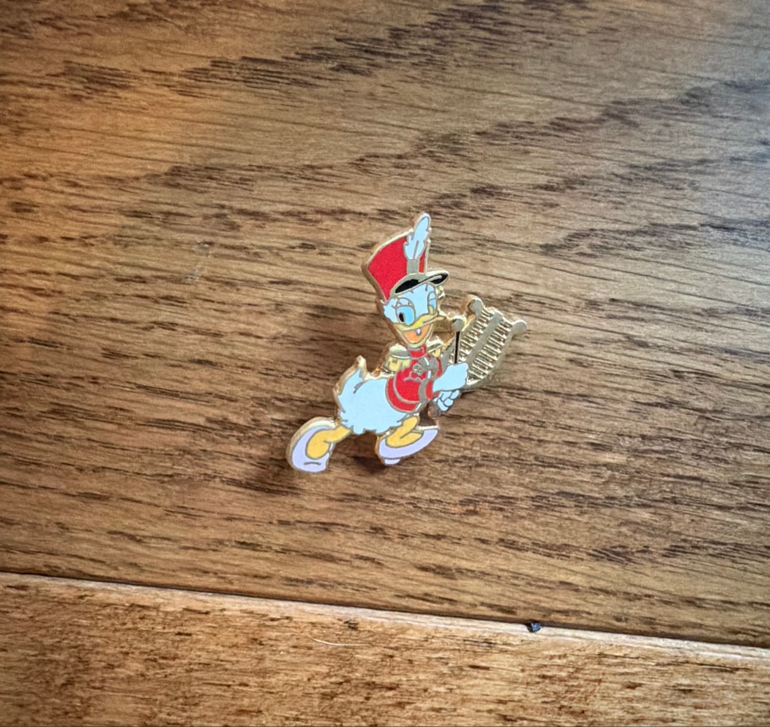 DLR Marching Band Donald Playing Bell Lyre Pin