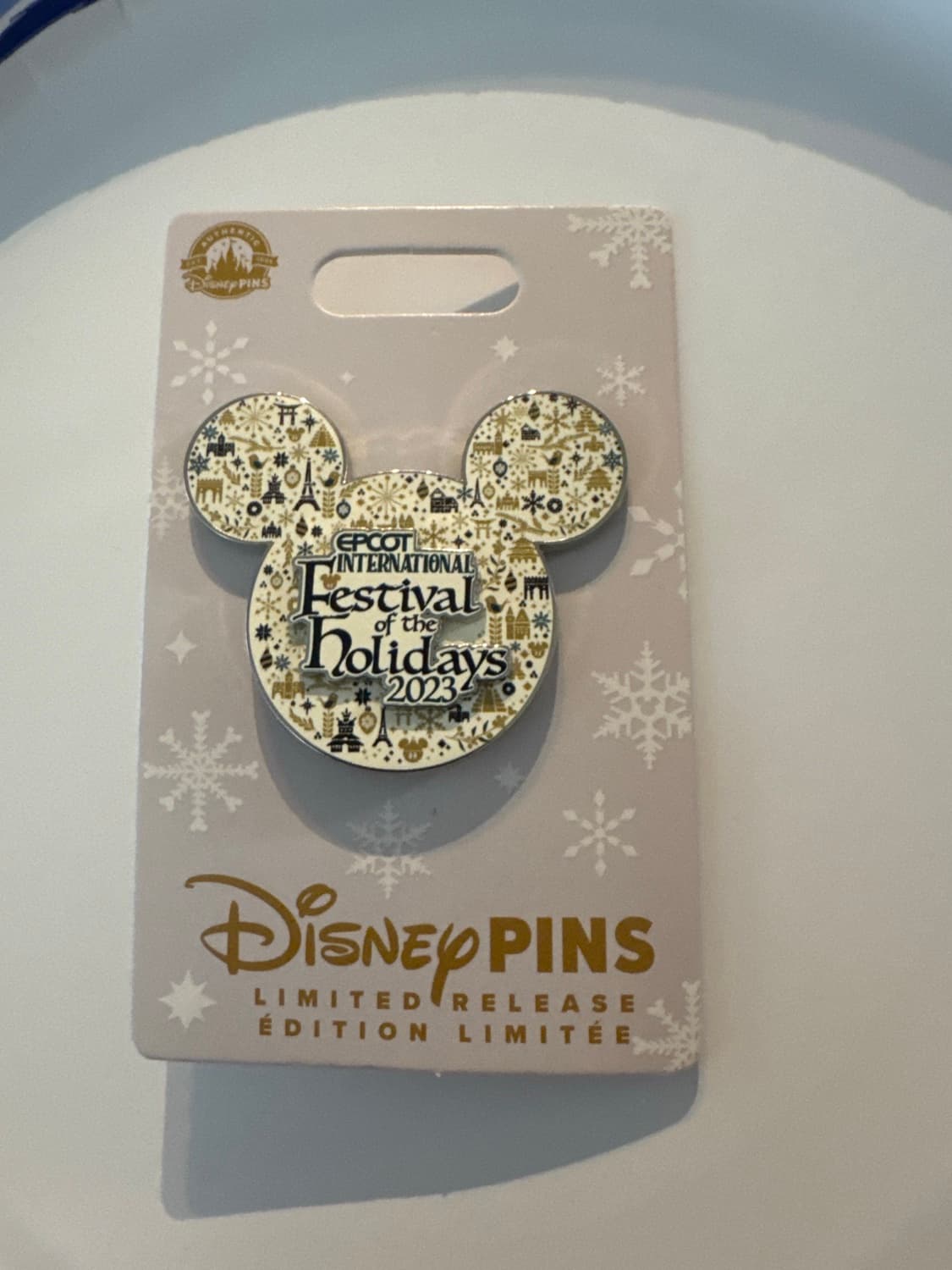 EPCOT International Festival of the Holidays 2023 Mickey Icon Logo Pin