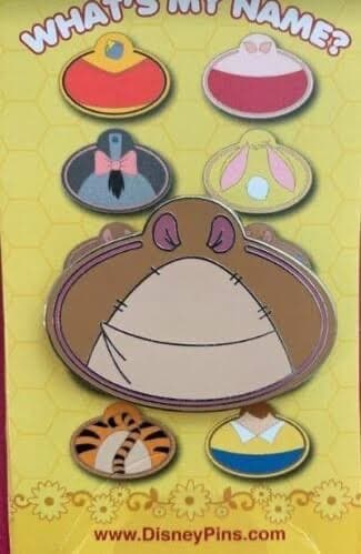 Disney Parks Winnie The Pooh Cast Exclusive What's My Name Badge Pin - Kanga