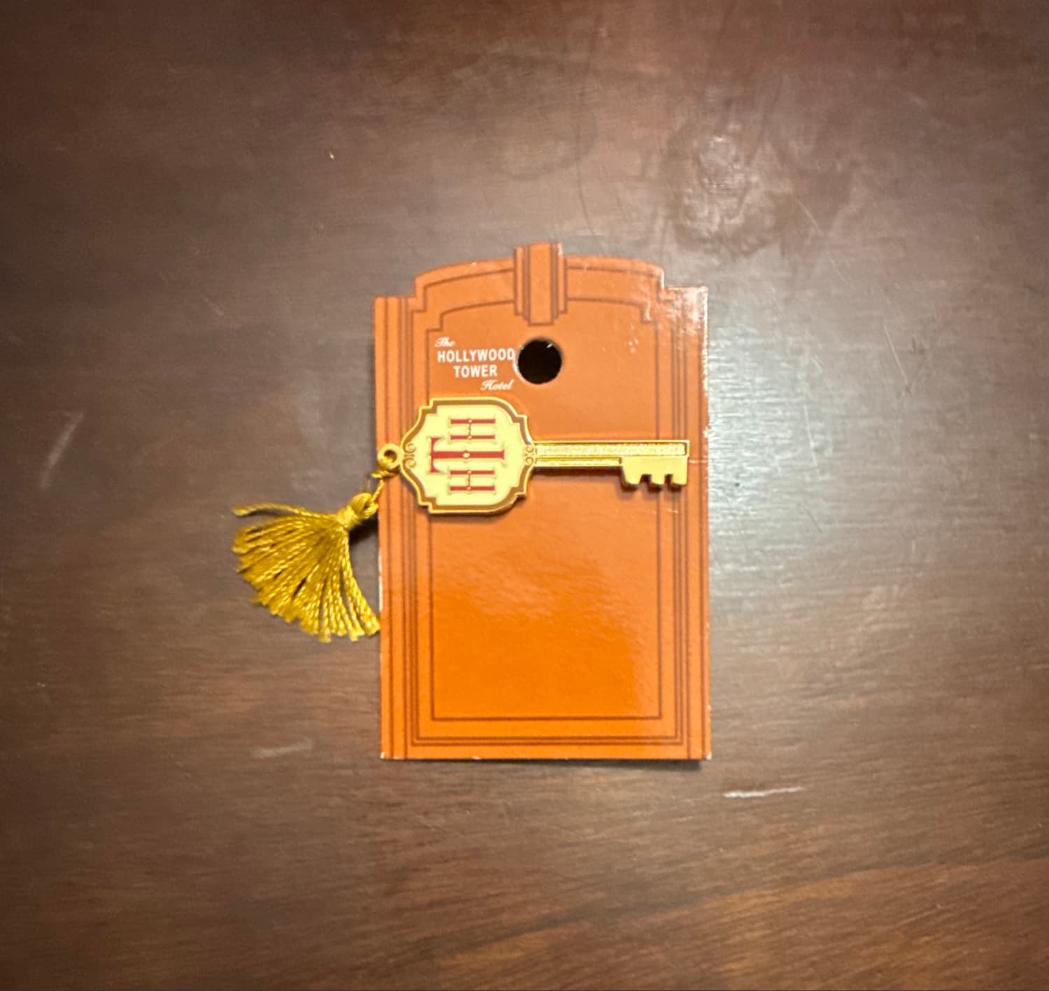 Hollywood Tower Hotel Key with Tassel Pin