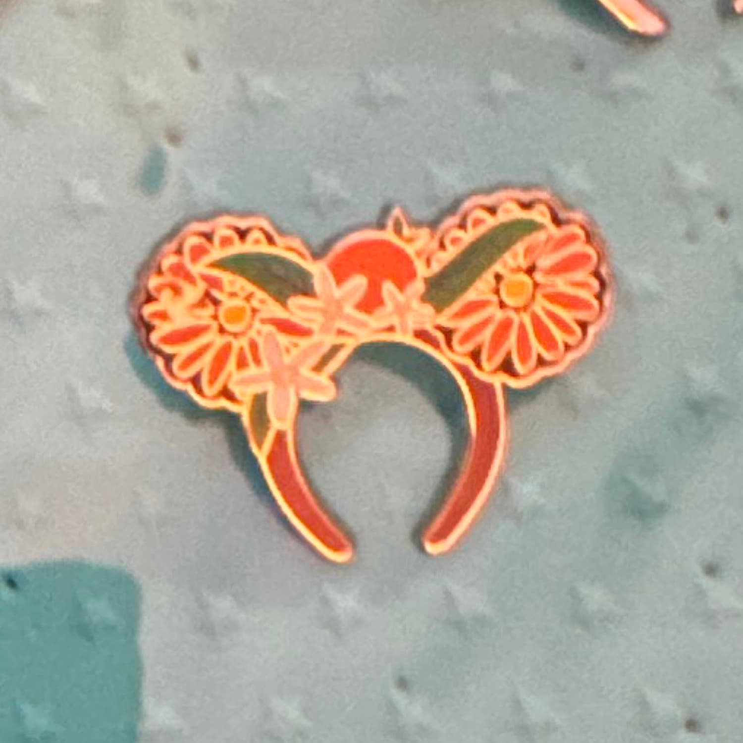 Orange Bird Ears Pin Chaser