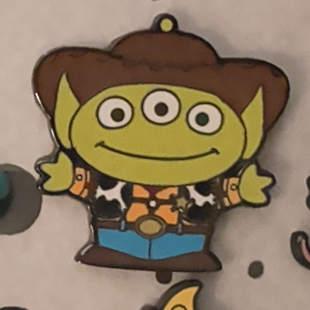 Toy Story Alien Pixar Remix Pin – Woody – Limited Release front