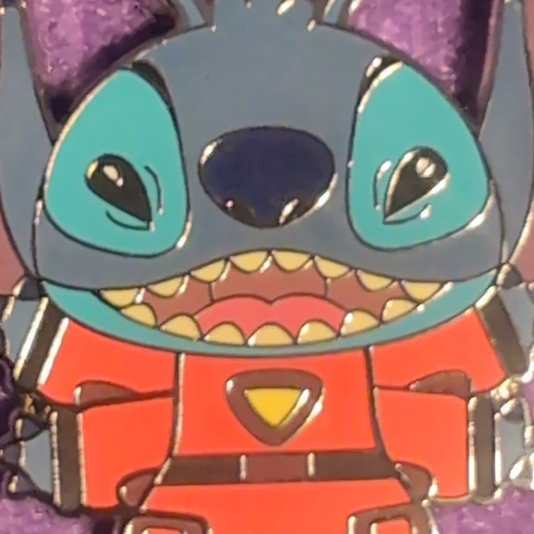 Stitch Experiment 626 Red Suit Pin front