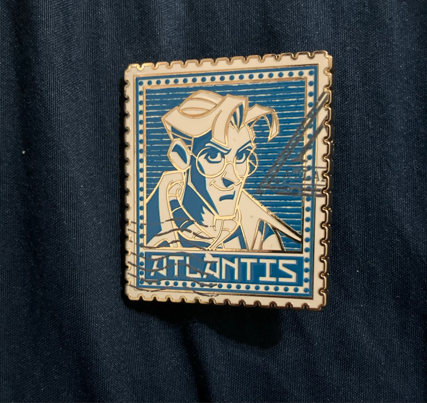 Milo Postage Stamp Pin – Atlantis: The Lost Empire