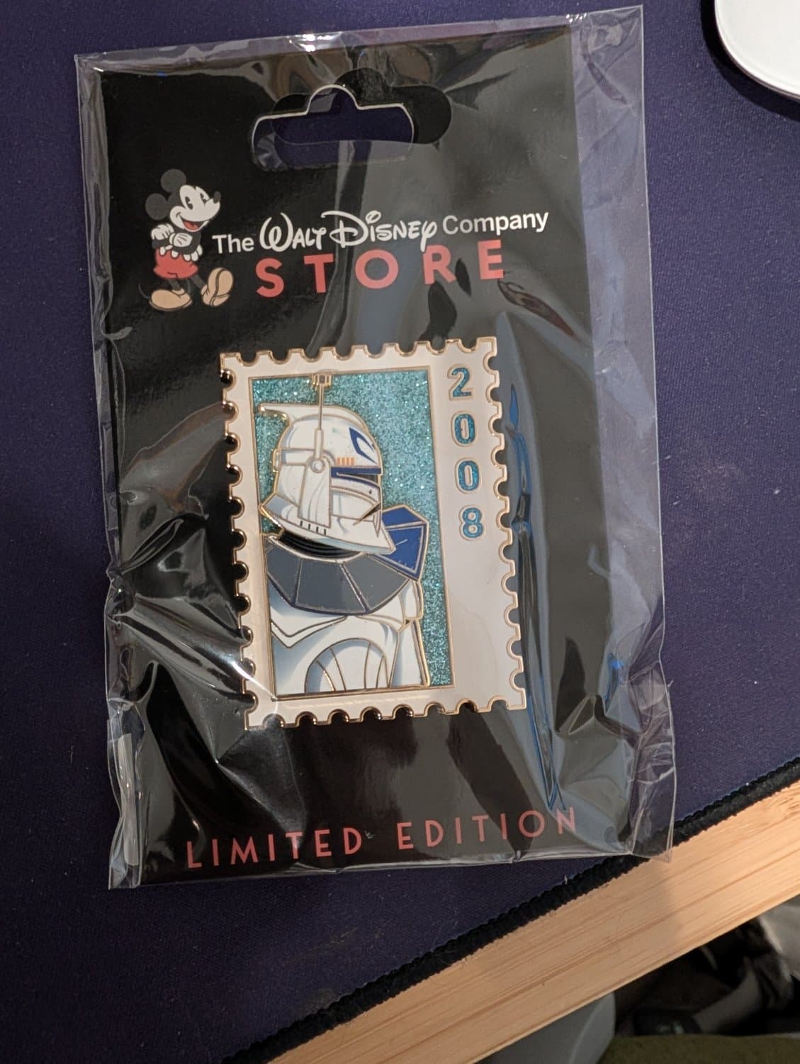 Captain Rex Star Wars Commemorative Stamp Pin front
