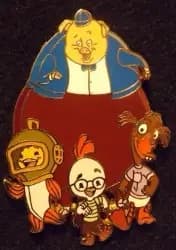 Chicken Little and Friends Abby Mallard Fish and Runt 2005 Disney Pin