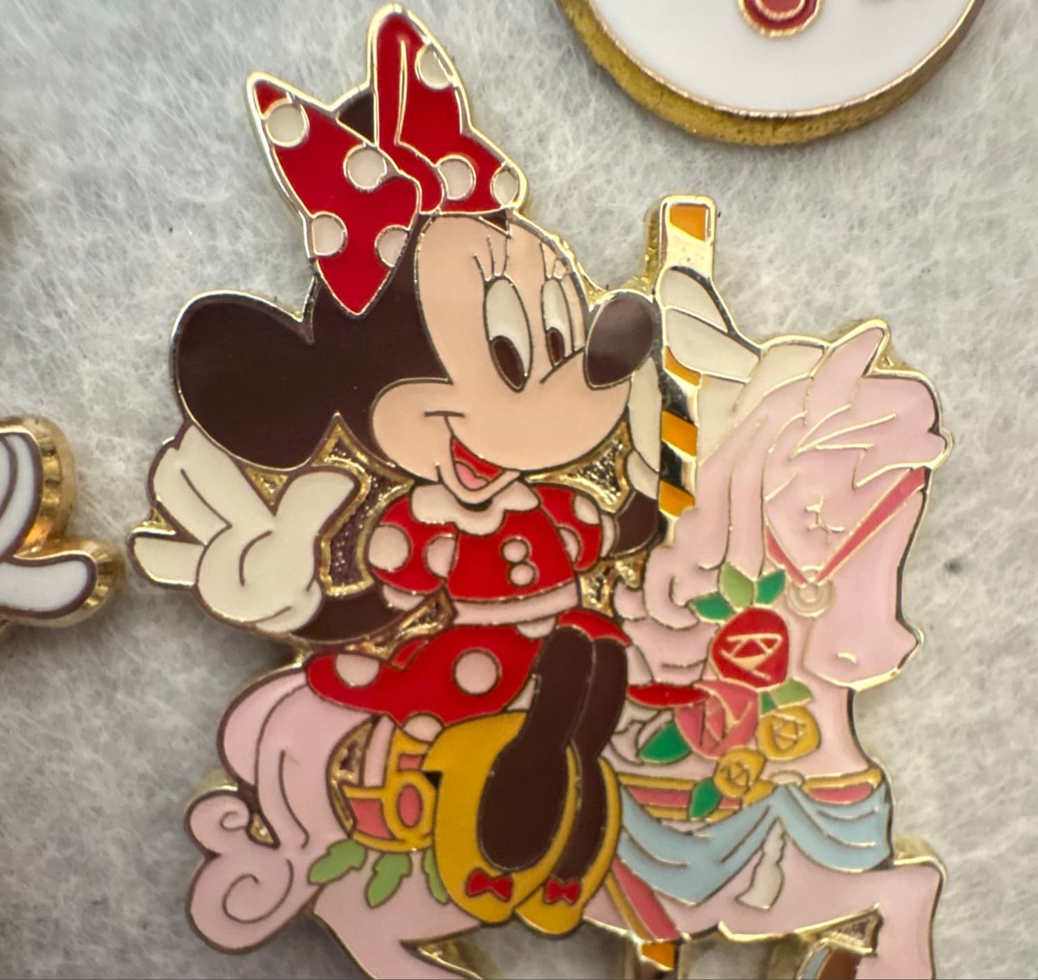 Minnie Mouse on Carousel Horse - Walt Disney World 50th Anniversary