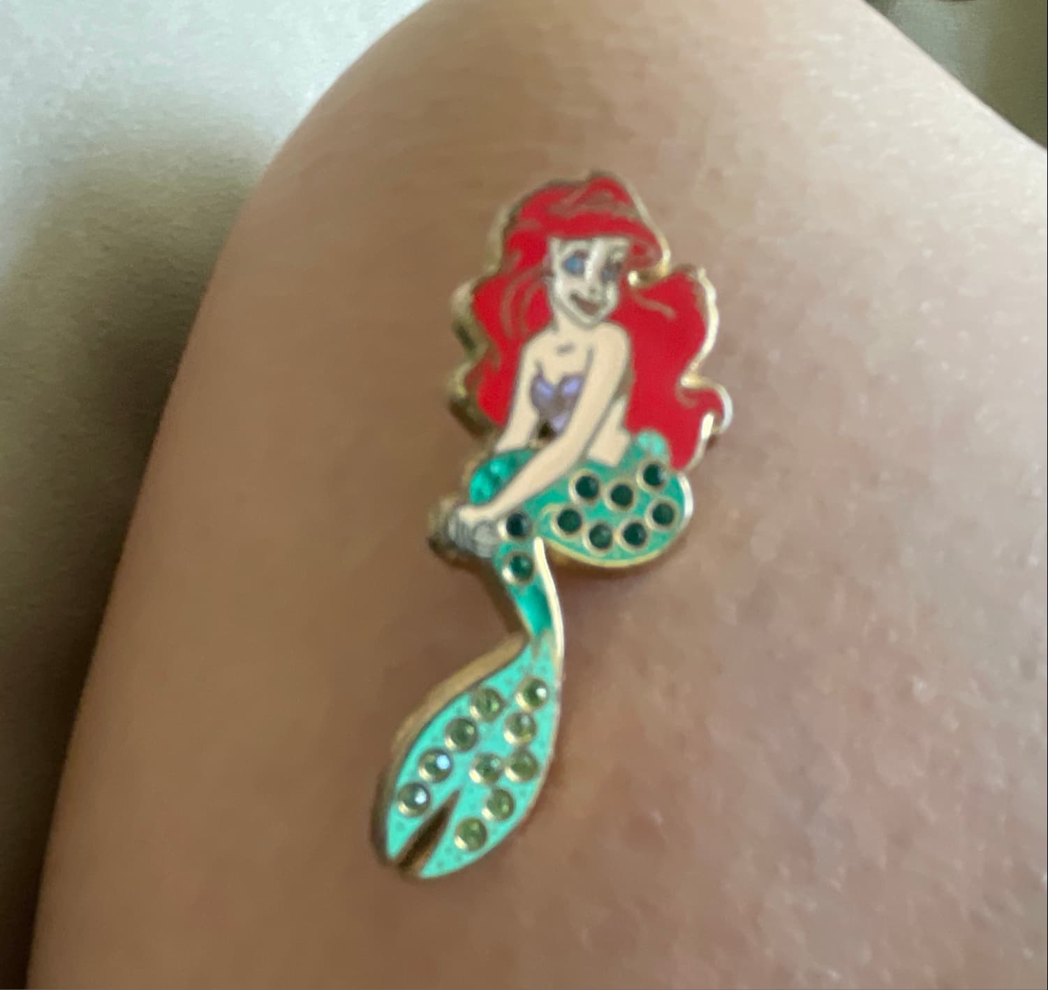 Ariel The Little Mermaid Jeweled Tail Pin