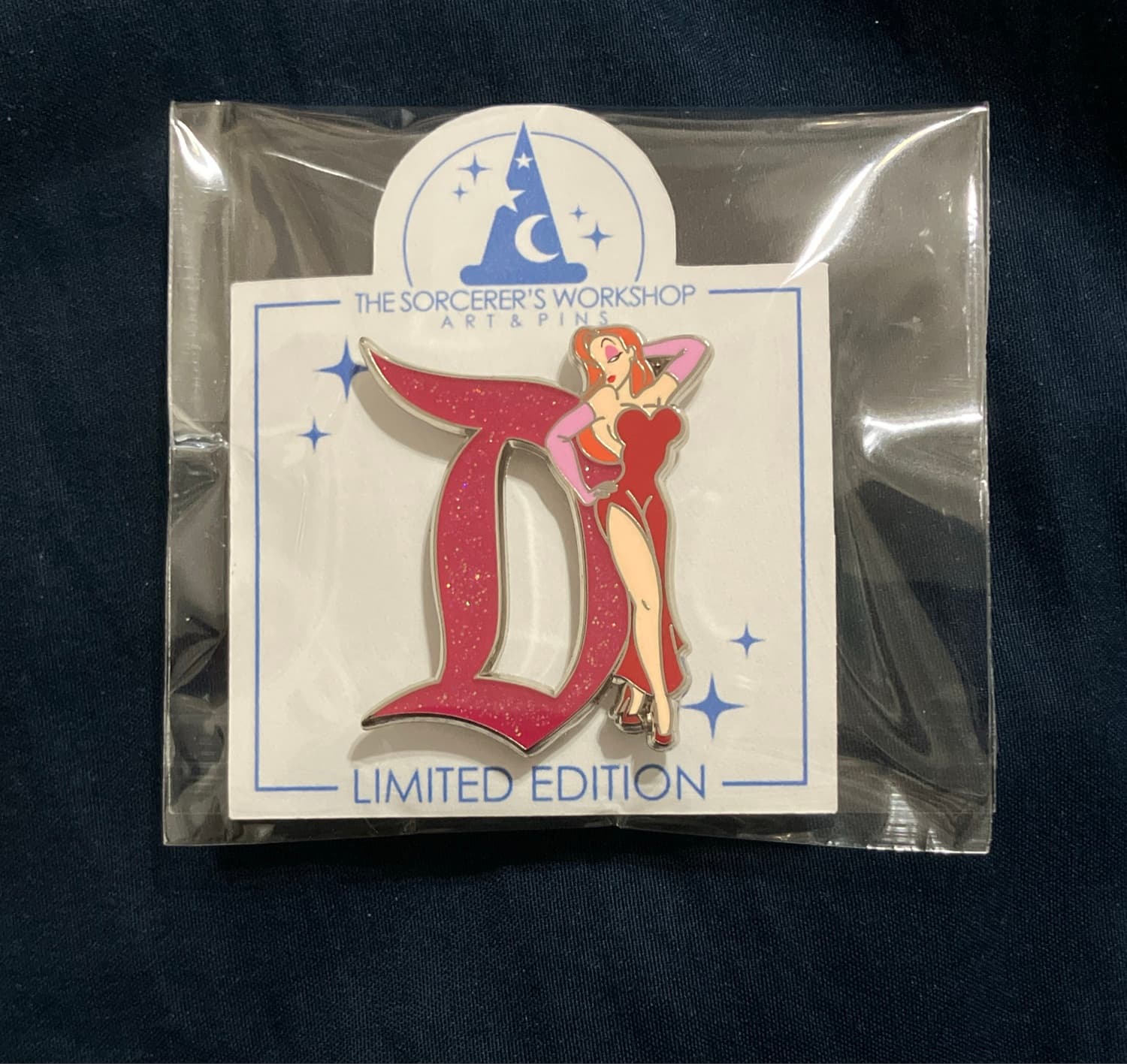 Jessica Rabbit Disneyland D Glitter Limited Edition Pin