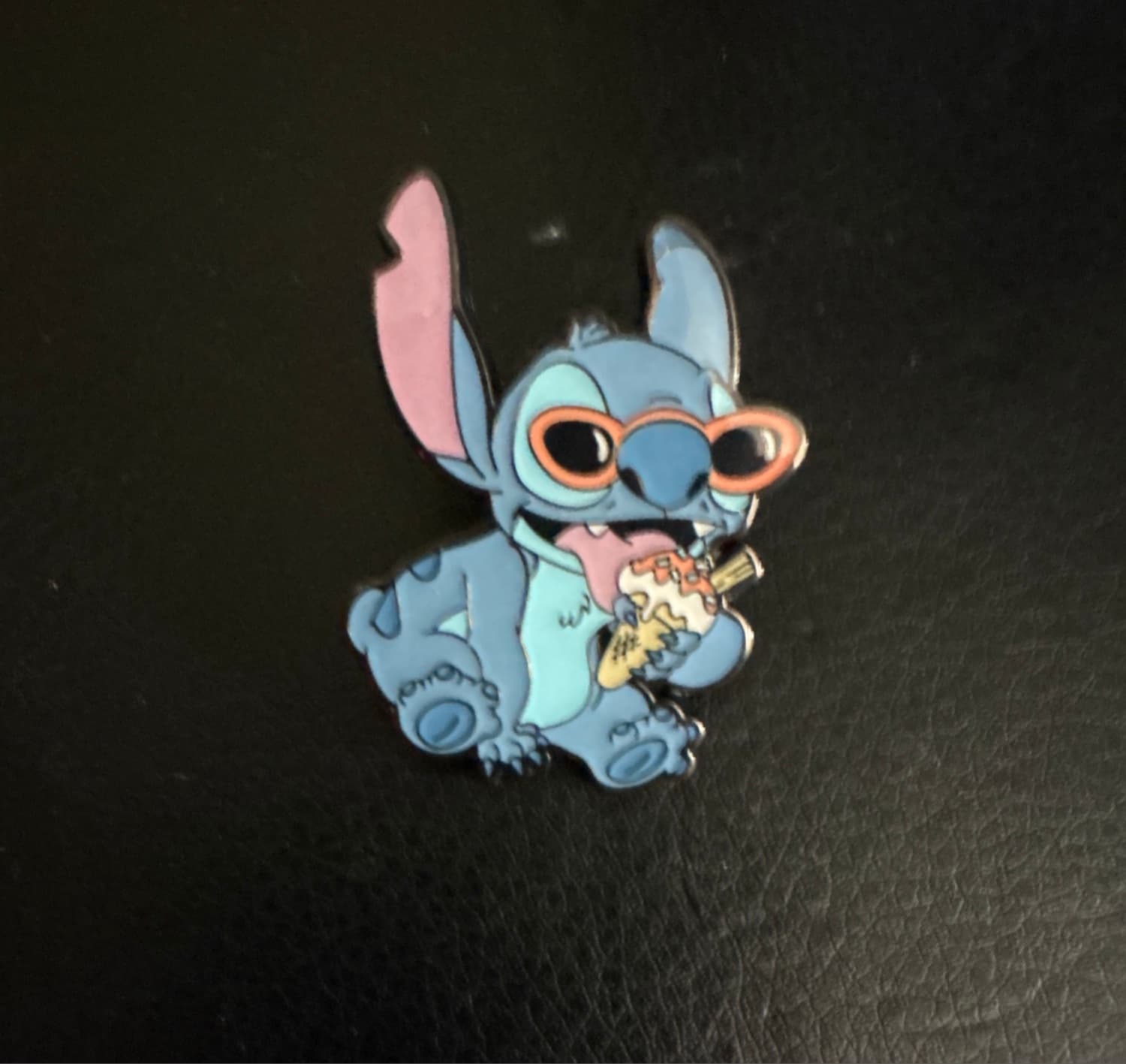 Stitch with Sunglasses Eating Ice Cream Cone