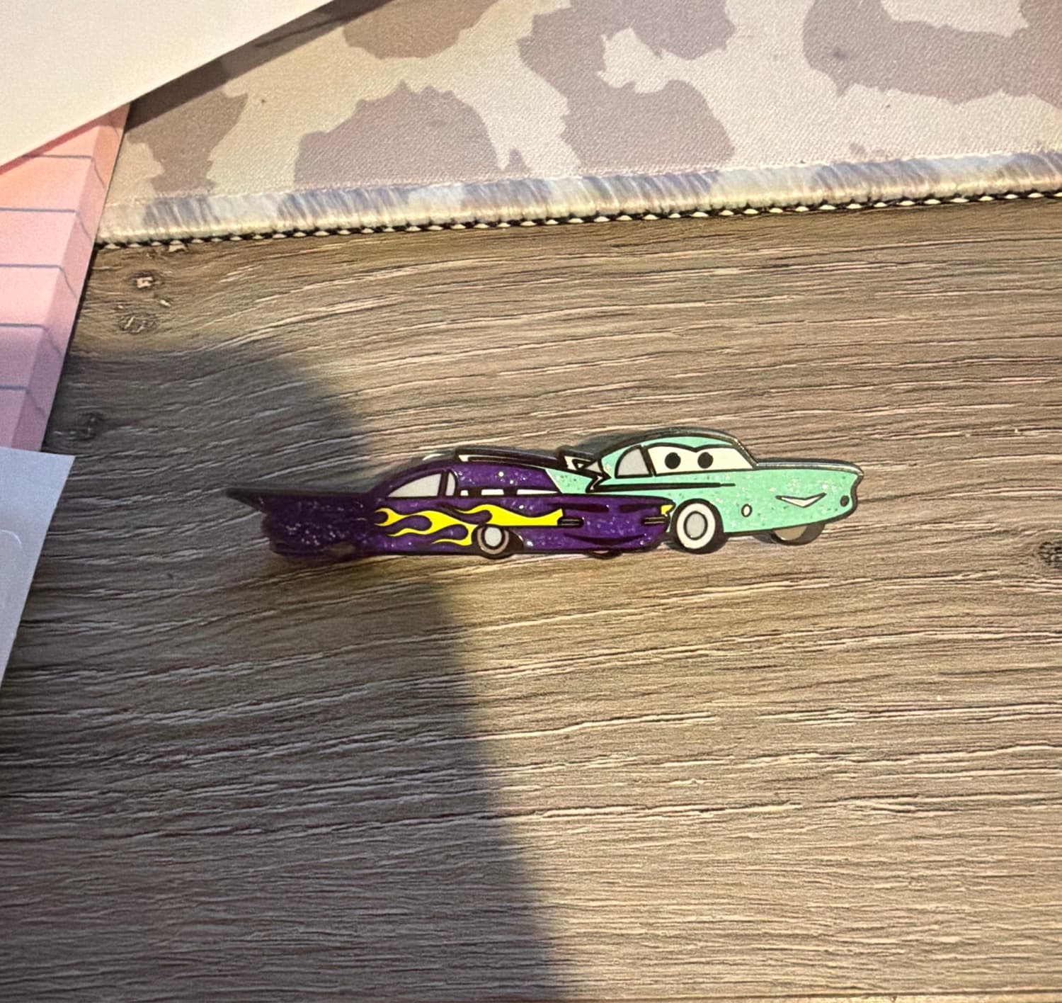 Ramone & Flo Glitter Chaser Mystery Pin