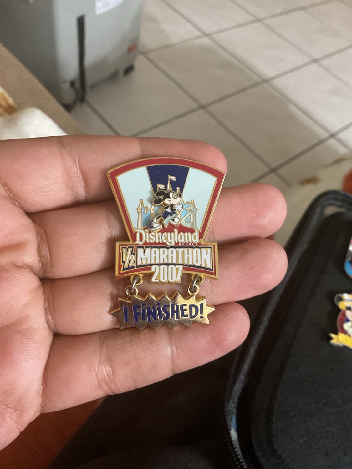 Disneyland Resort 2007 Half-Marathon I Finished! Mickey Mouse Pin