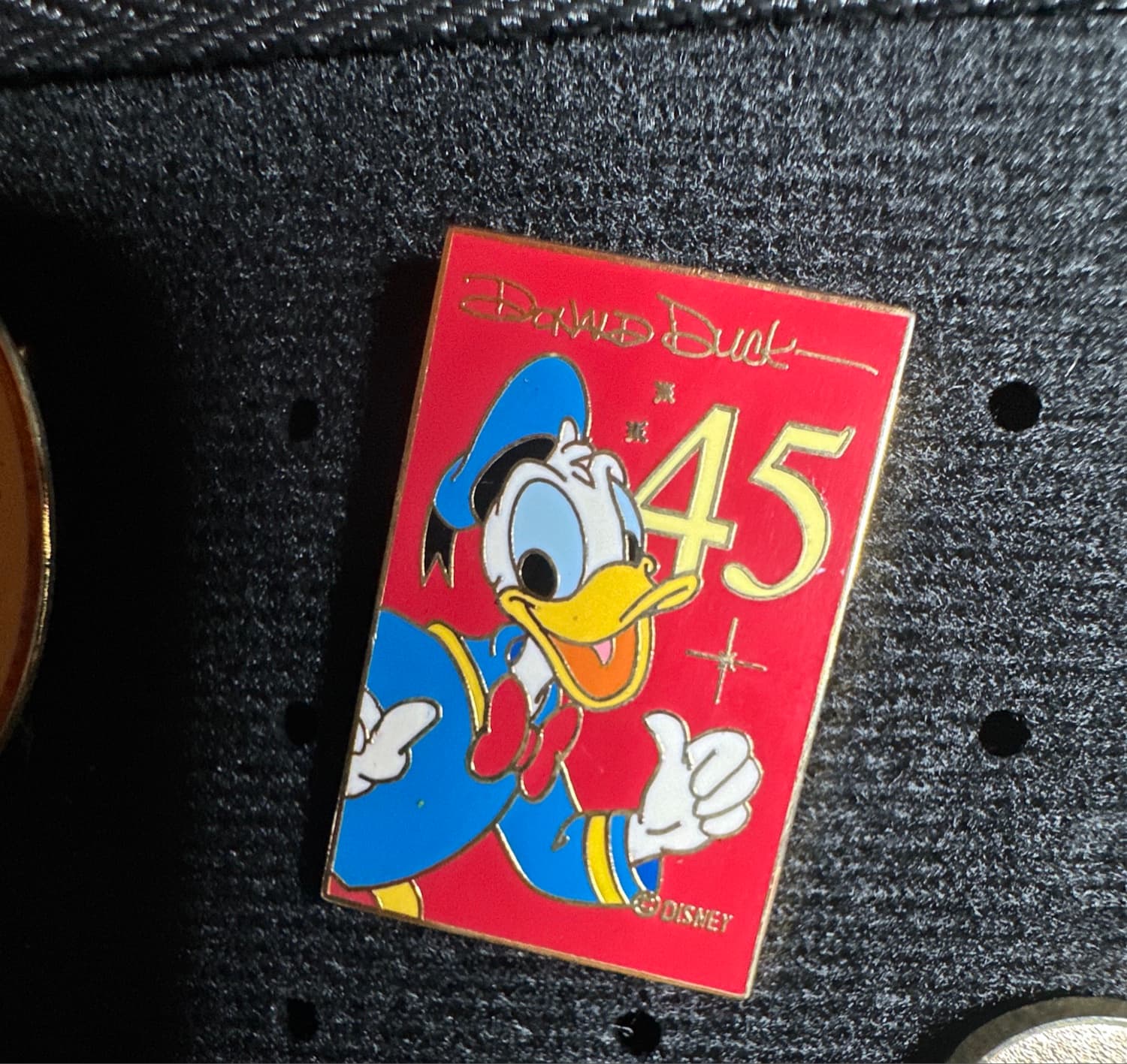 Donald Duck 45th Anniversary Signature Series Pin