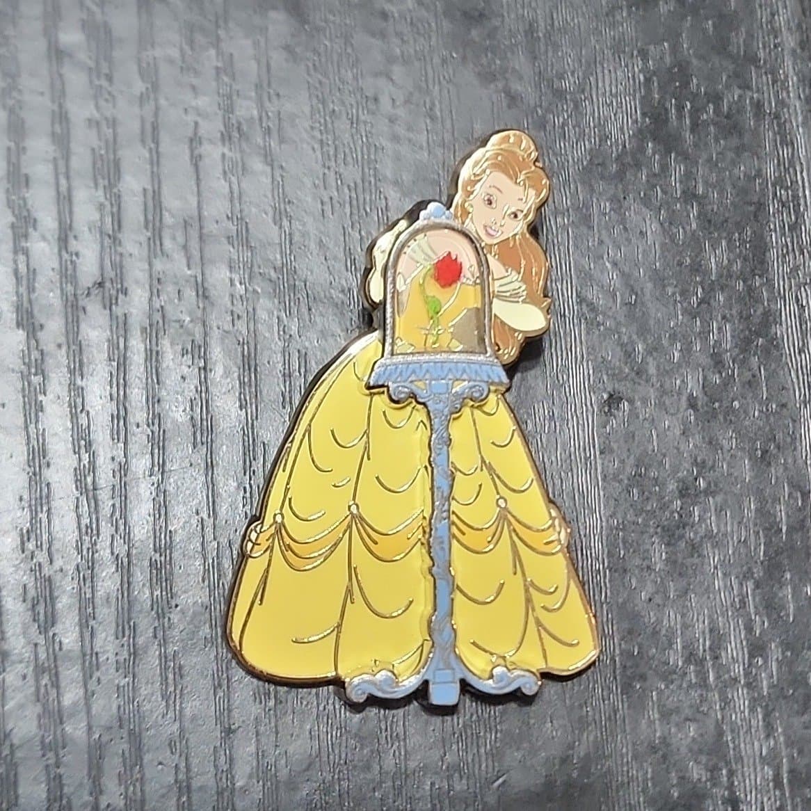 Belle with Rose on stand front