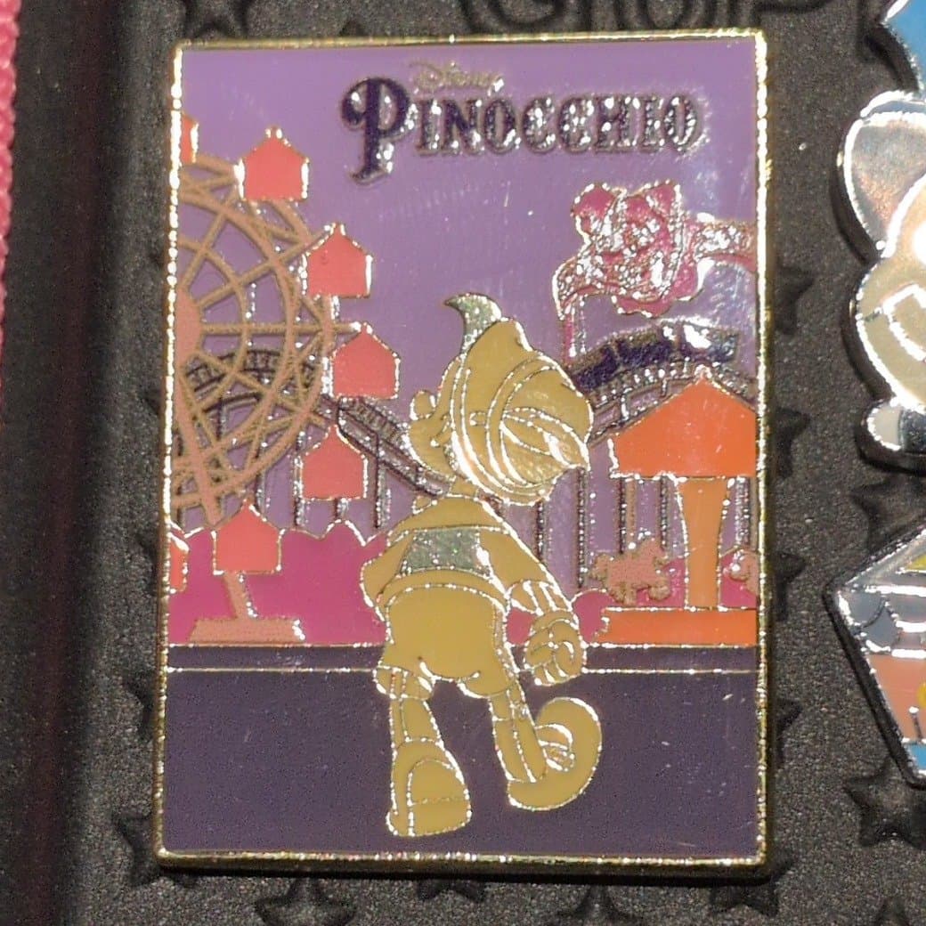 Loungefly Disney Pinocchio Character Ferris Wheel Puzzle Pin