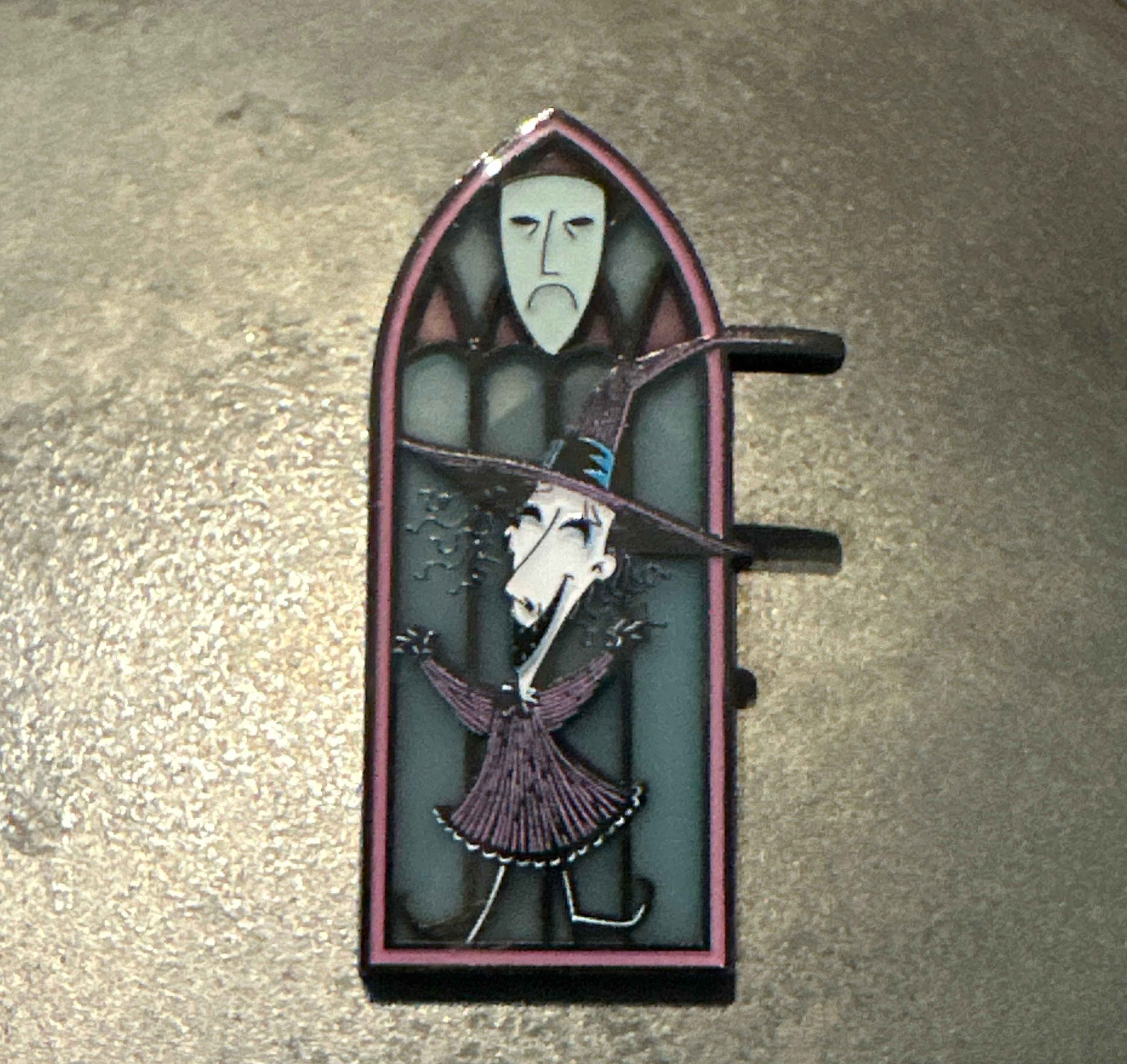 Shock - The Nightmare Before Christmas Stained Glass Window front