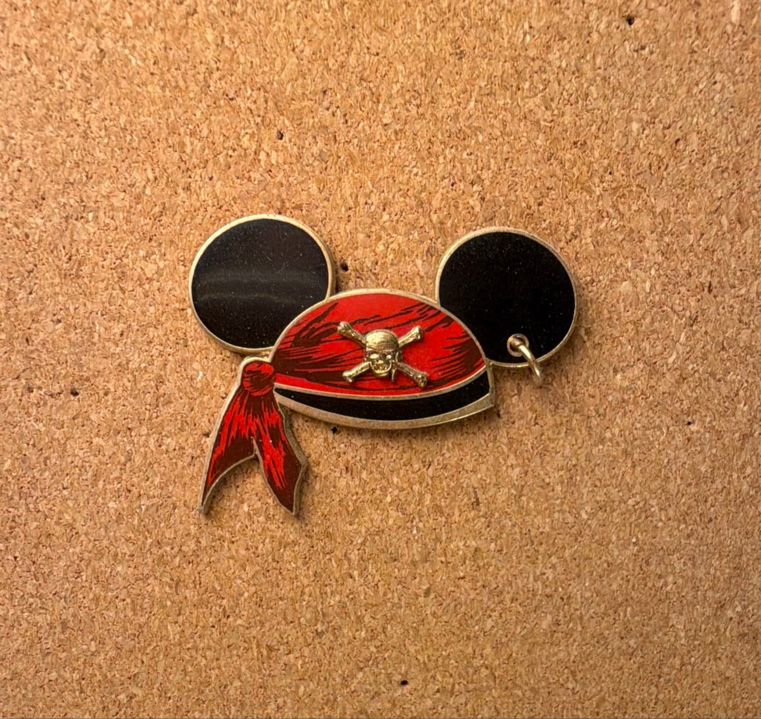 Mickey Mouse Pirate Bandana Ear Hat Pin
