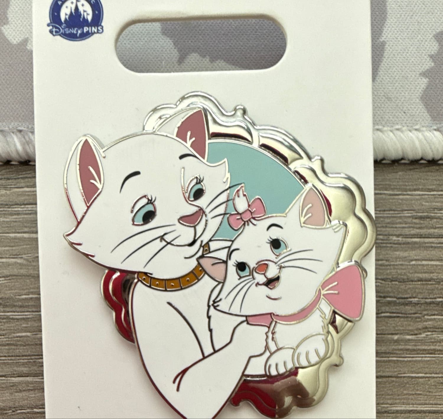 The Aristocats Marie & Duchess Silver Frame Pin