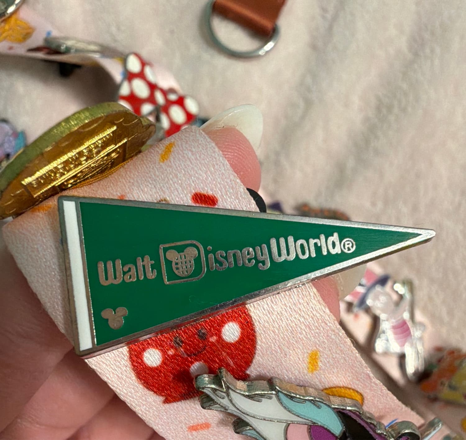 WDW - Walt Disney World Pennant Flags Hidden Mickey Series - 2010 - Green