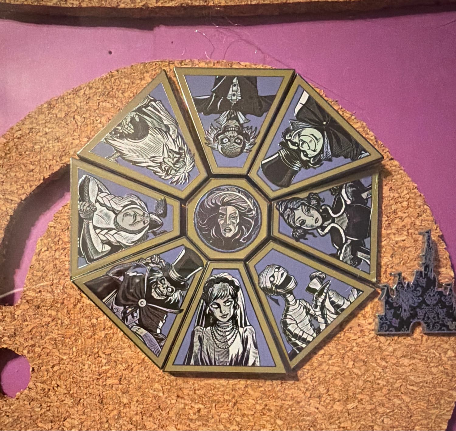 Haunted Mansion 999 Happy Haunts Octagonal Collector Pin