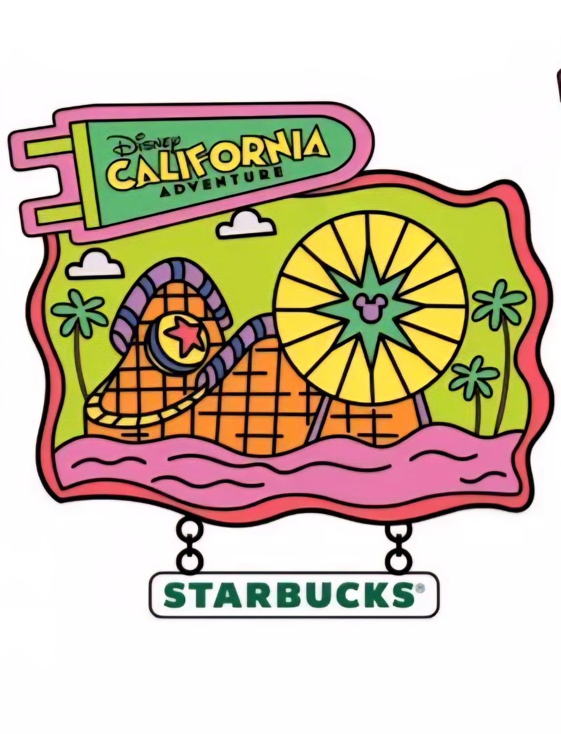 Disney California Adventure Starbucks Mystery Pin: Pixar Pier