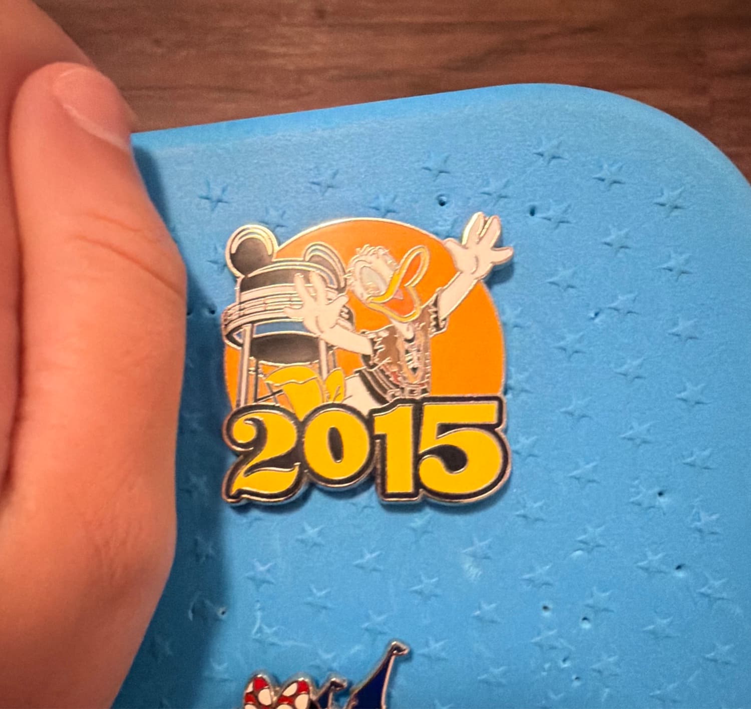 Donald Duck 2015 Dated Earffel Tower Pin