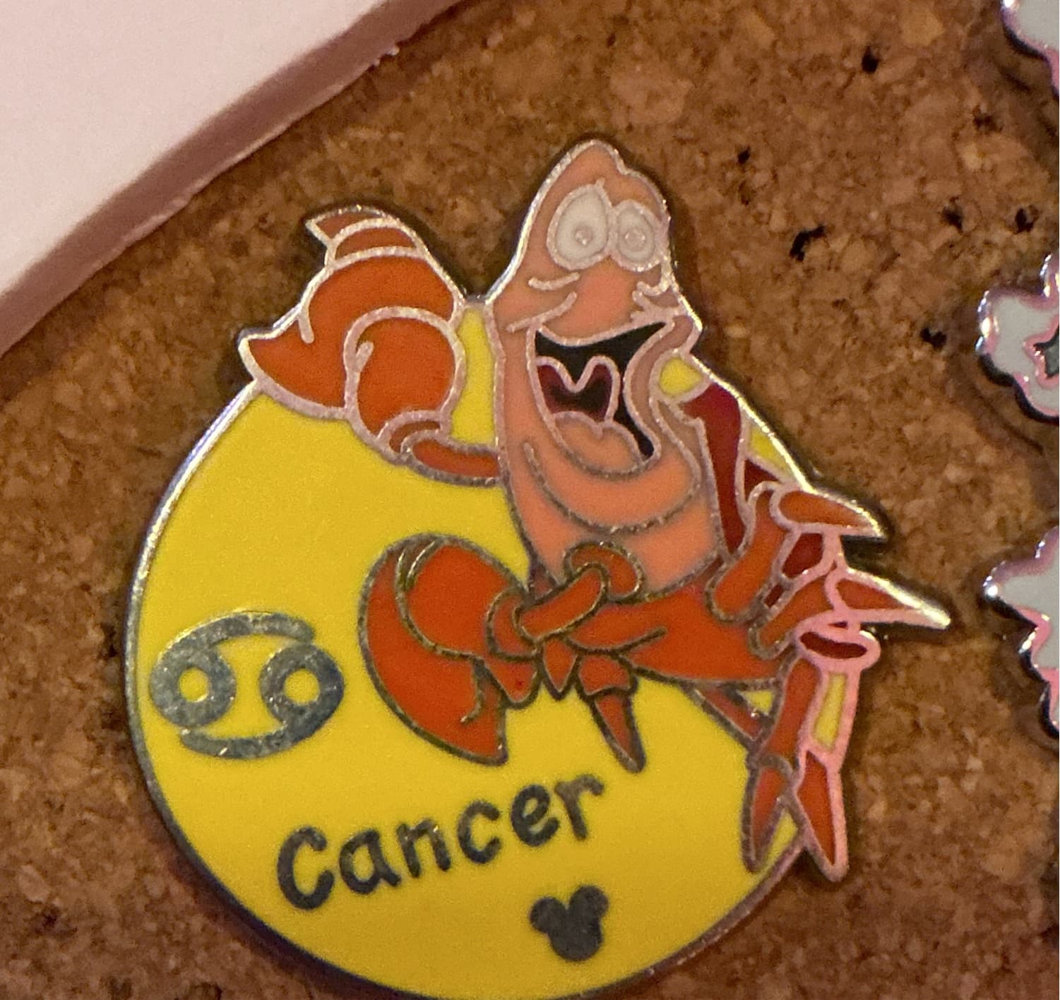 Sebastian Cancer Zodiac Hidden Mickey Pin