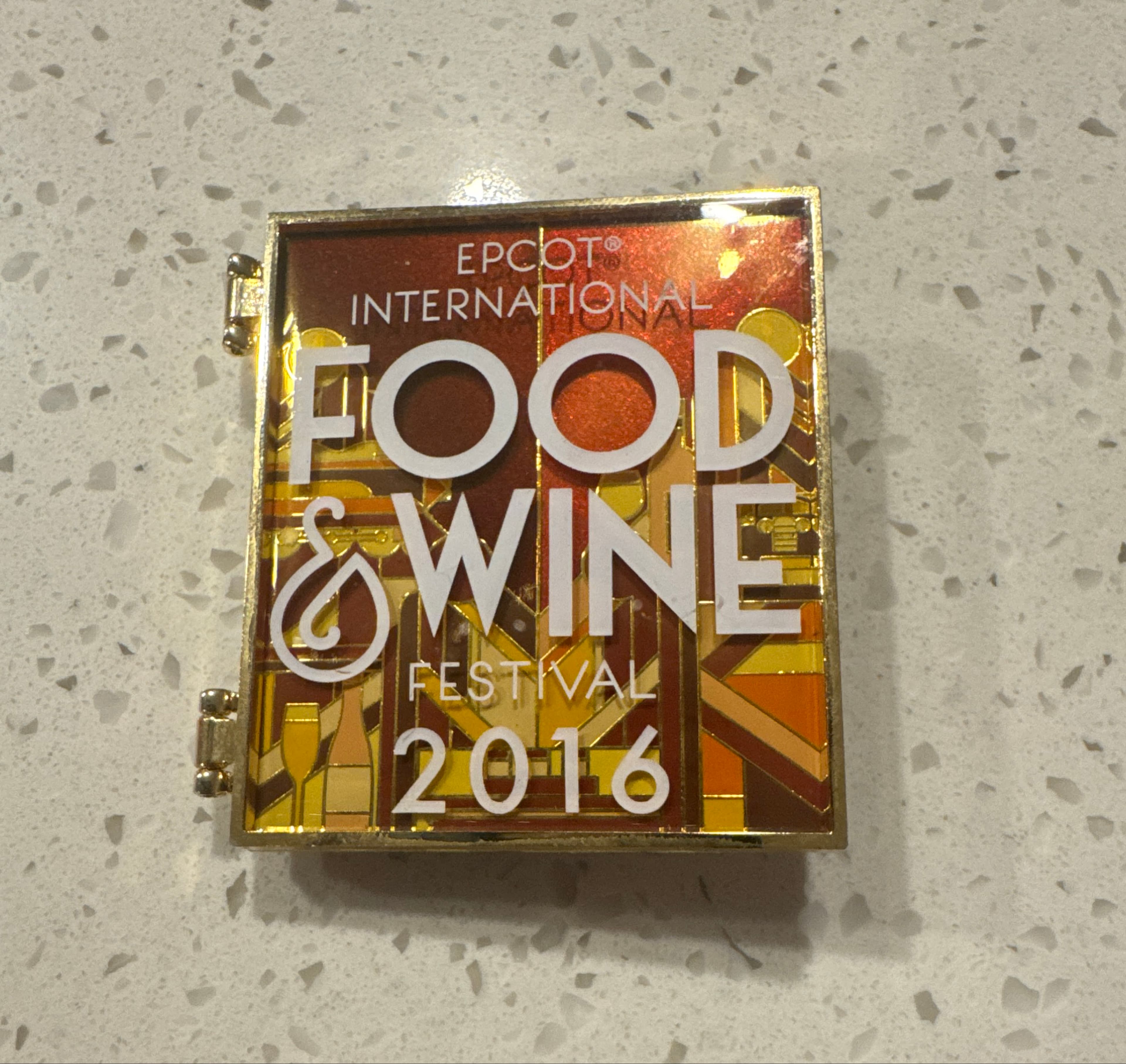 Epcot Food And Wine Festival Tasting Sampler Hinged Pin
