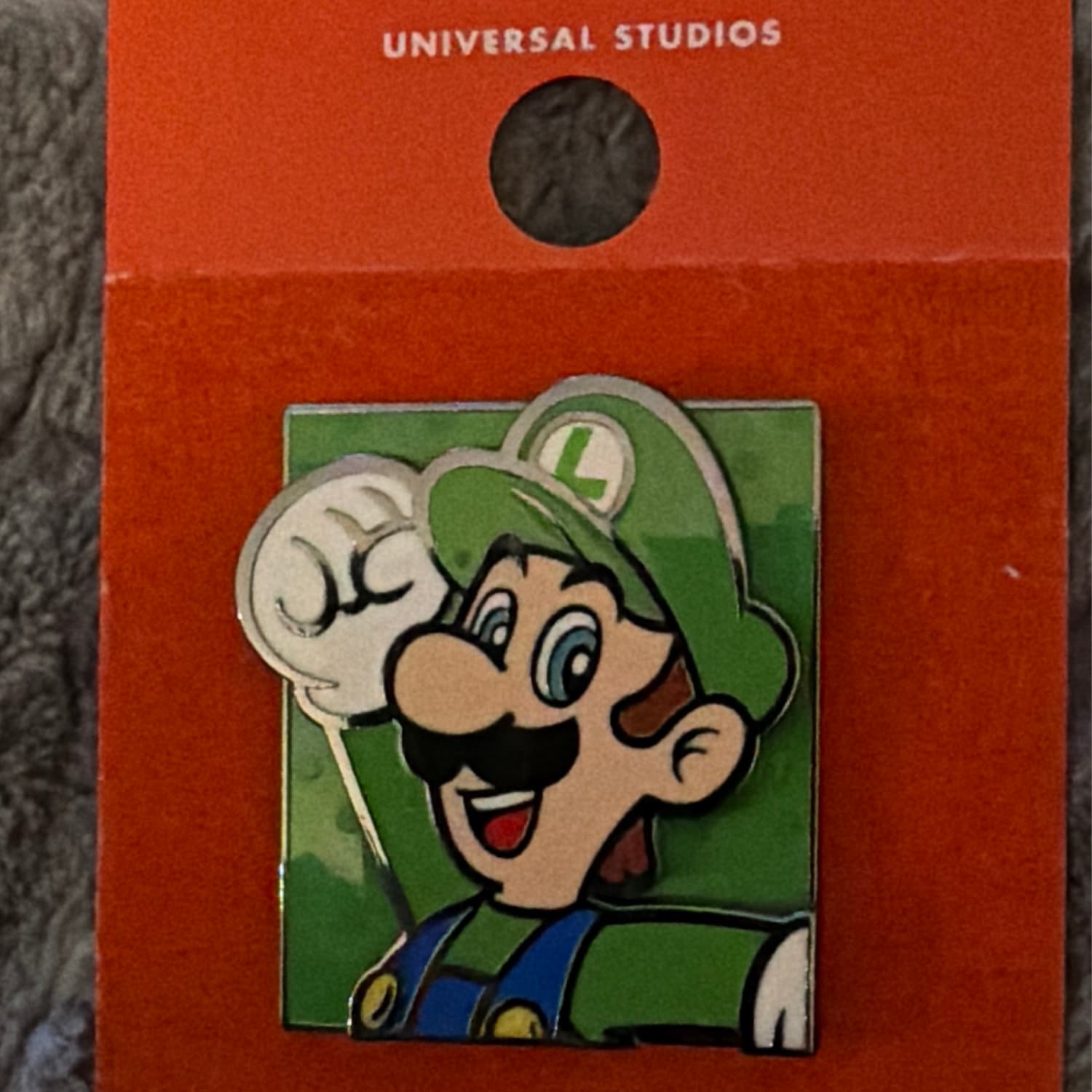 Universal Studios - Super Nintendo World - Luigi Character Pin
