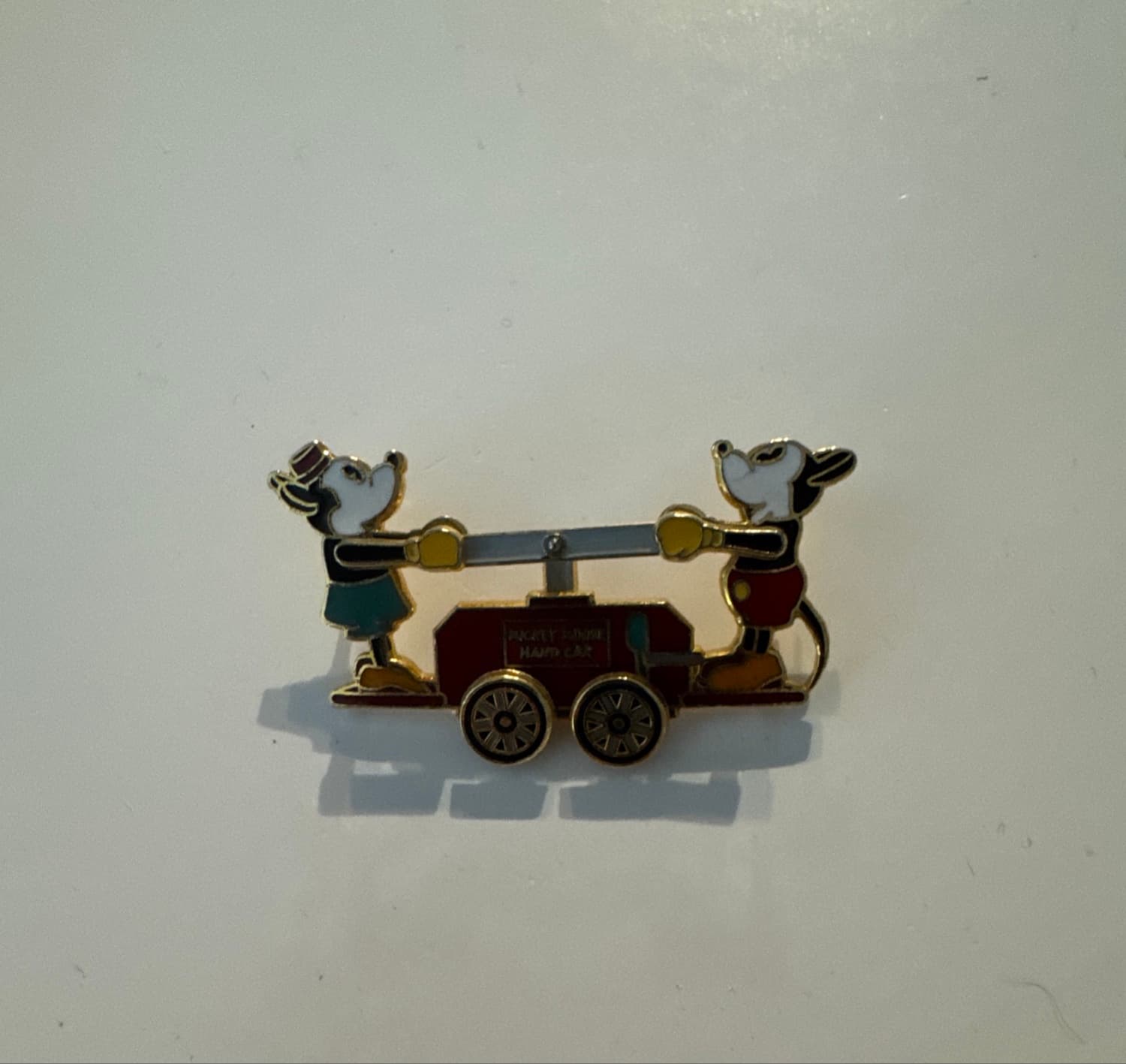 Mickey's 90th Hand Car Pin