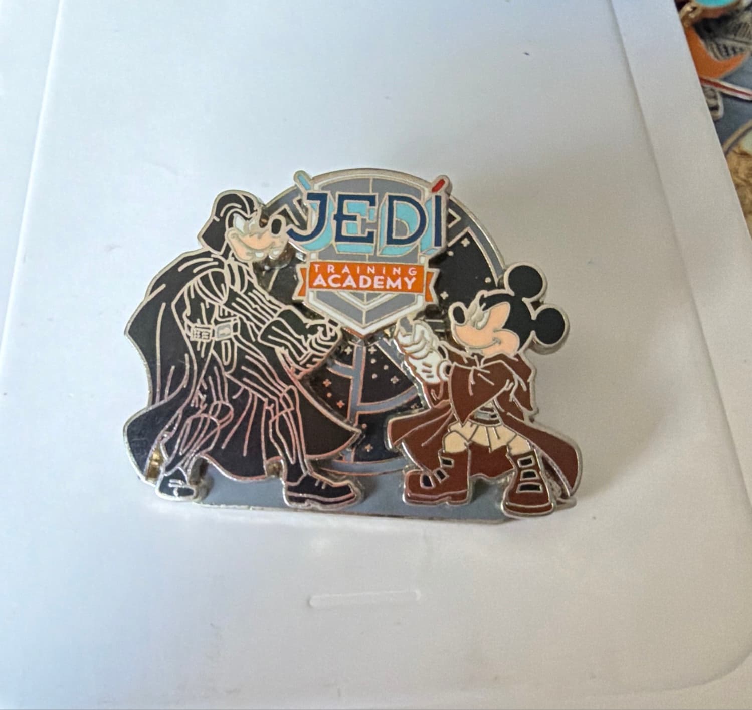 Star Wars - Jedi Training Academy - Logo (Goofy as Darth Vader & Mickey as Jedi)