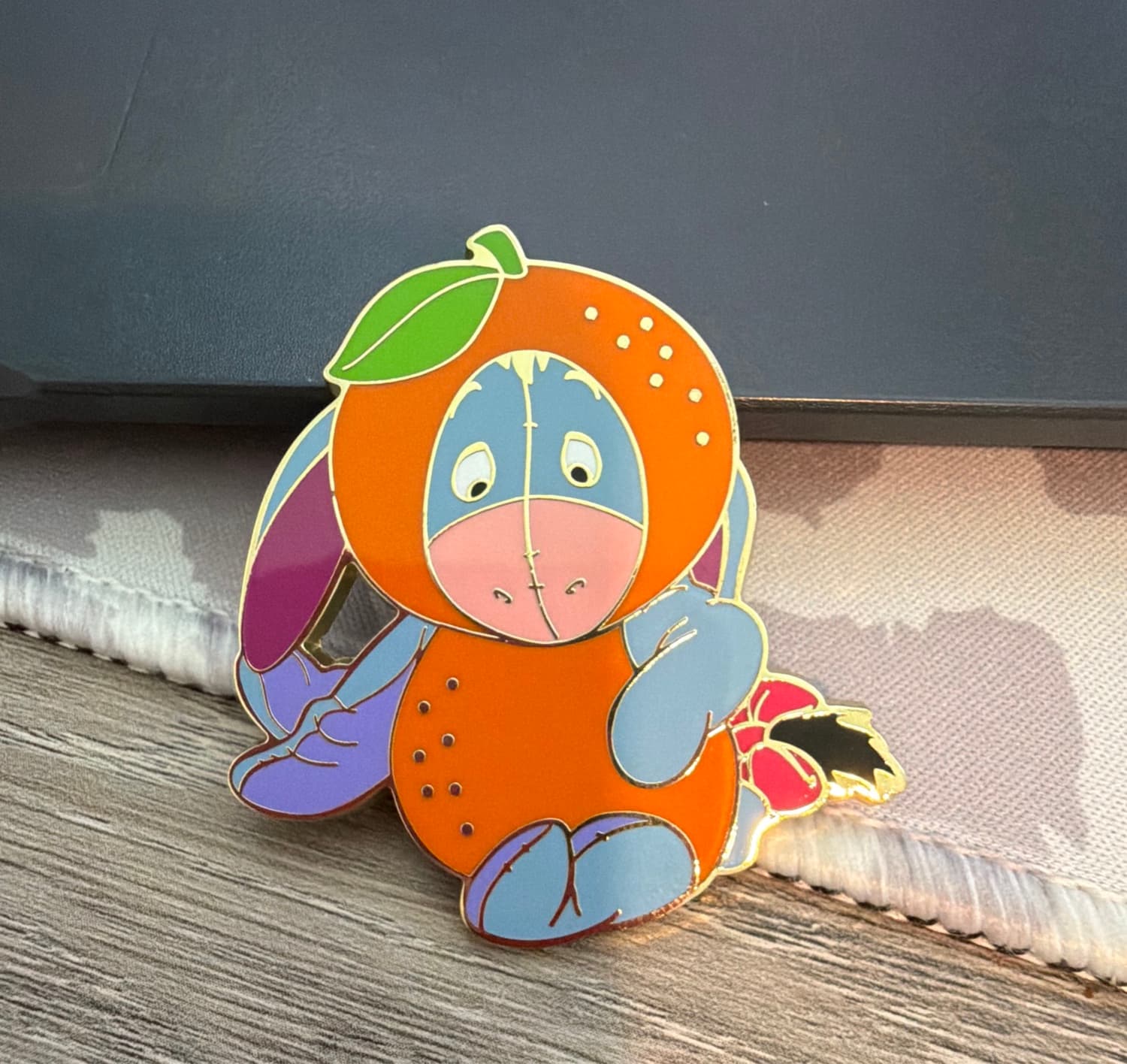 Eeyore (Orange) - Disney Characters as Fruit Blind Box Pin