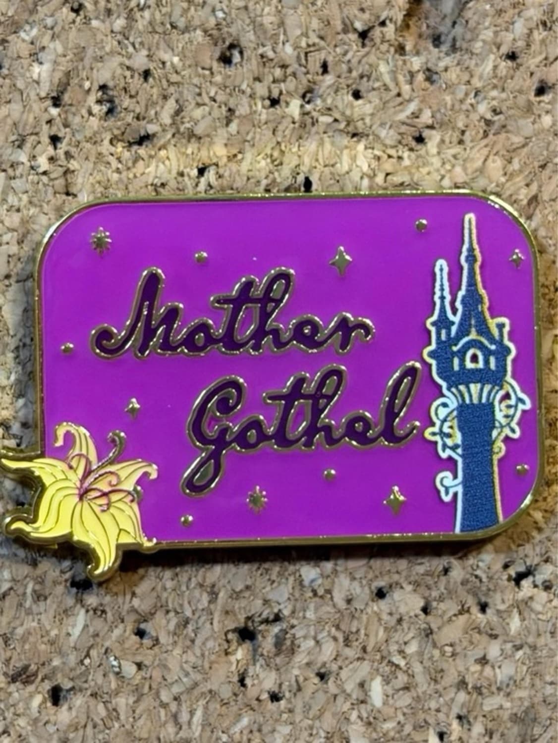 Mother Gothel Signature Name Plate Pin