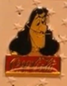 Captain Hook Walt Disney World 15th Anniversary Coca Cola Pin front