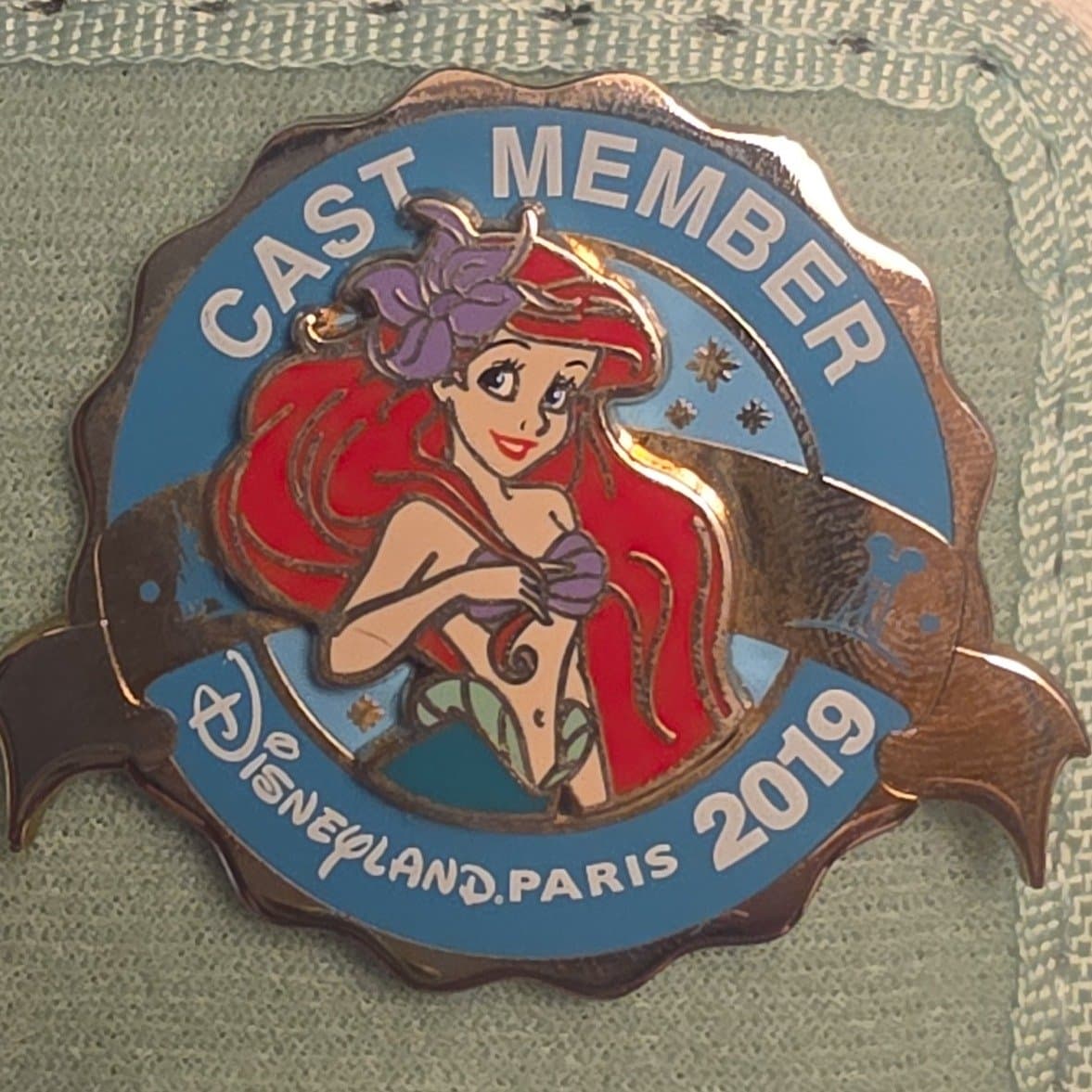 Ariel Cast Member Limited Edition Pin - Disneyland Paris 2019 front