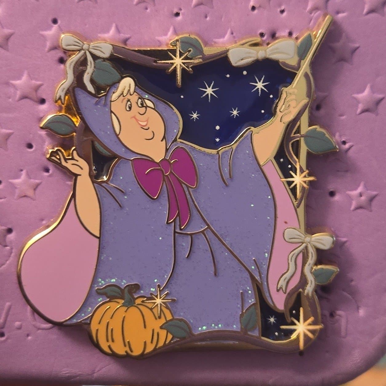 Cinderella 70th Anniversary Mystery Pin - Fairy Godmother Pumpkin