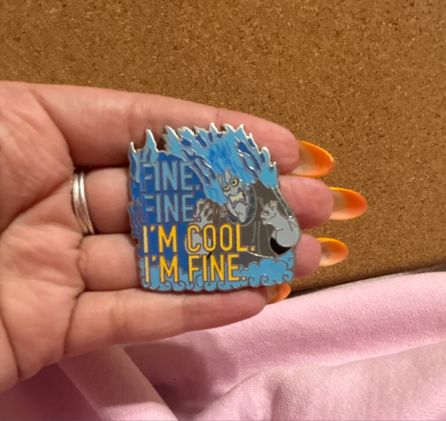Disney Parks Hades Hercules Fine Fine I'm Cool I'm Fine Pin