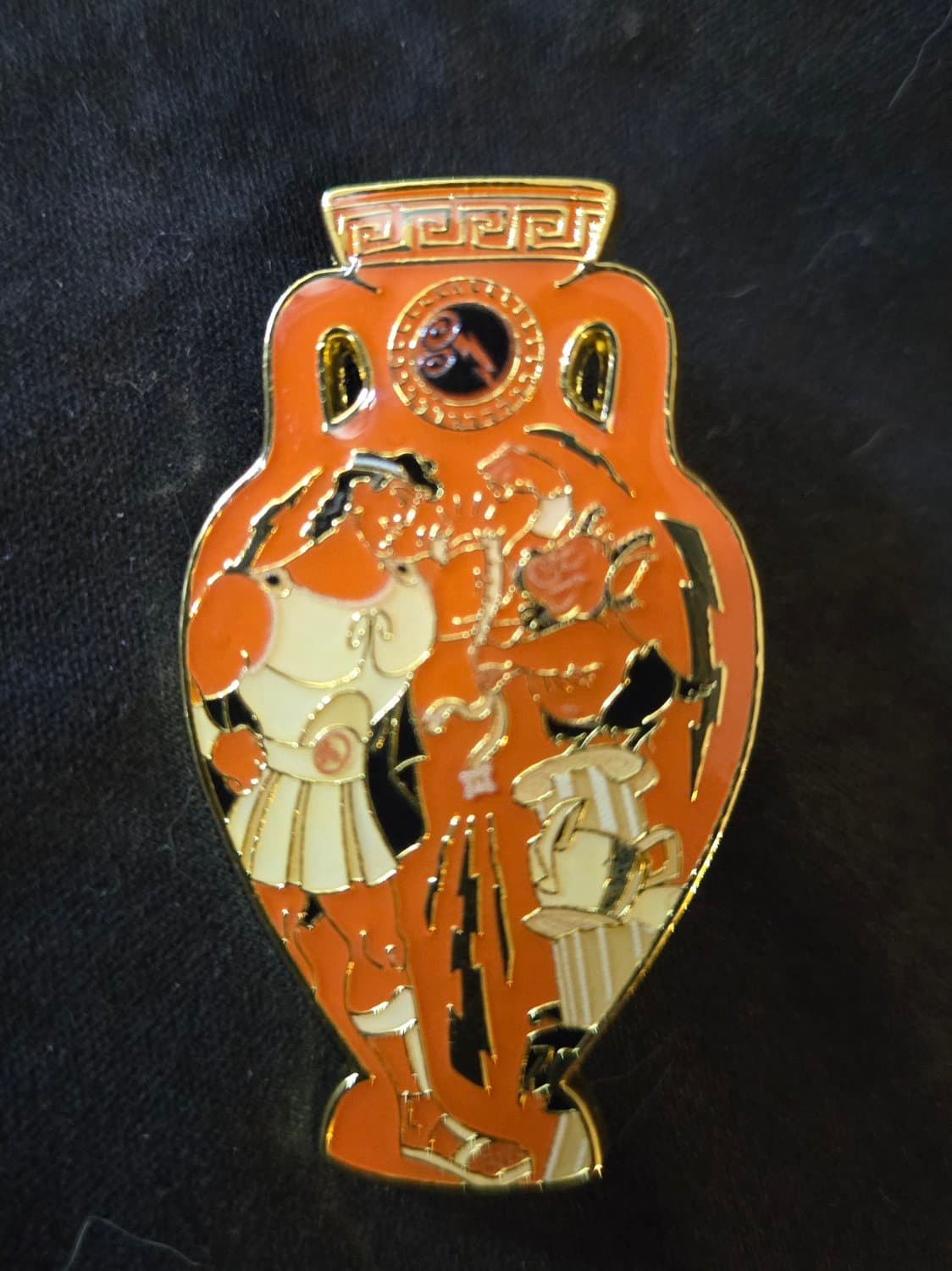 Loungefly Disney Hercules Character Vases Blind Box Enamel Pin - Hercules & Phil Vase Pin front
