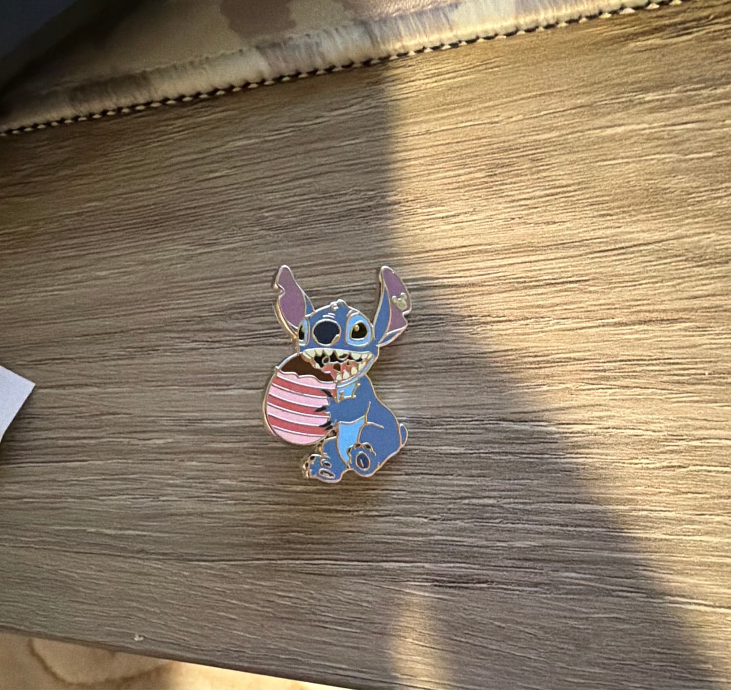 Hidden Mickey Stitch Easter Egg Pin
